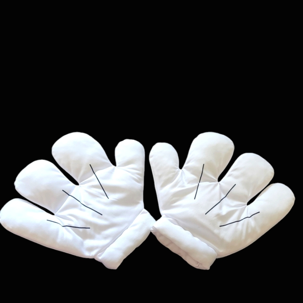 Mickey Mouse white costume gloves